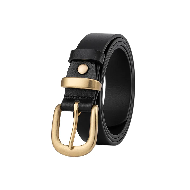 Simple Plain Leather Belt Women-1