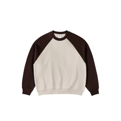 Fleece-lined Raglan Sleeve Crew Neck Loose Sweatshirt