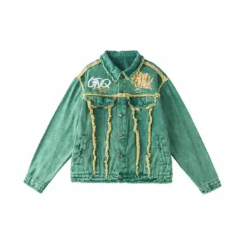 Retro Tie Dye Distress Jacket