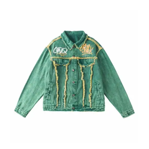 Retro Tie Dye Distress Jacket