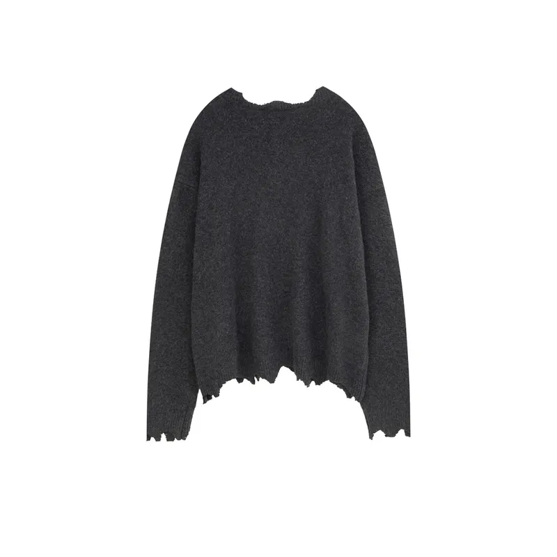 New Arrival Urban Creative Half Zip Knitted Sweater-1