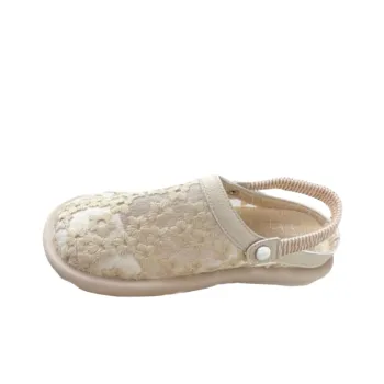 Simple Contrast Lace Roman Sandals