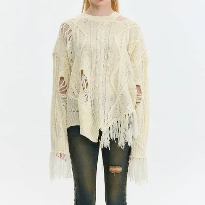 Simple Basics Acrylic Fibres Sweater Women-8