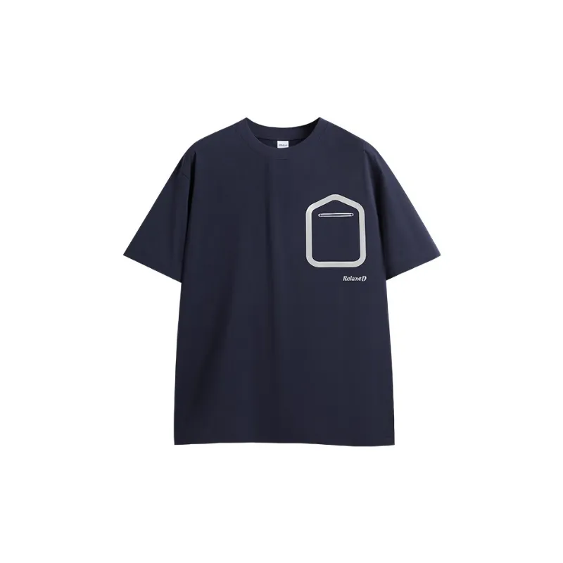 Adhesive Pocket Hydrogen T shirt Spring/Summer Tide Brand New Light Technology Self developed Fabric Short sleeved-3