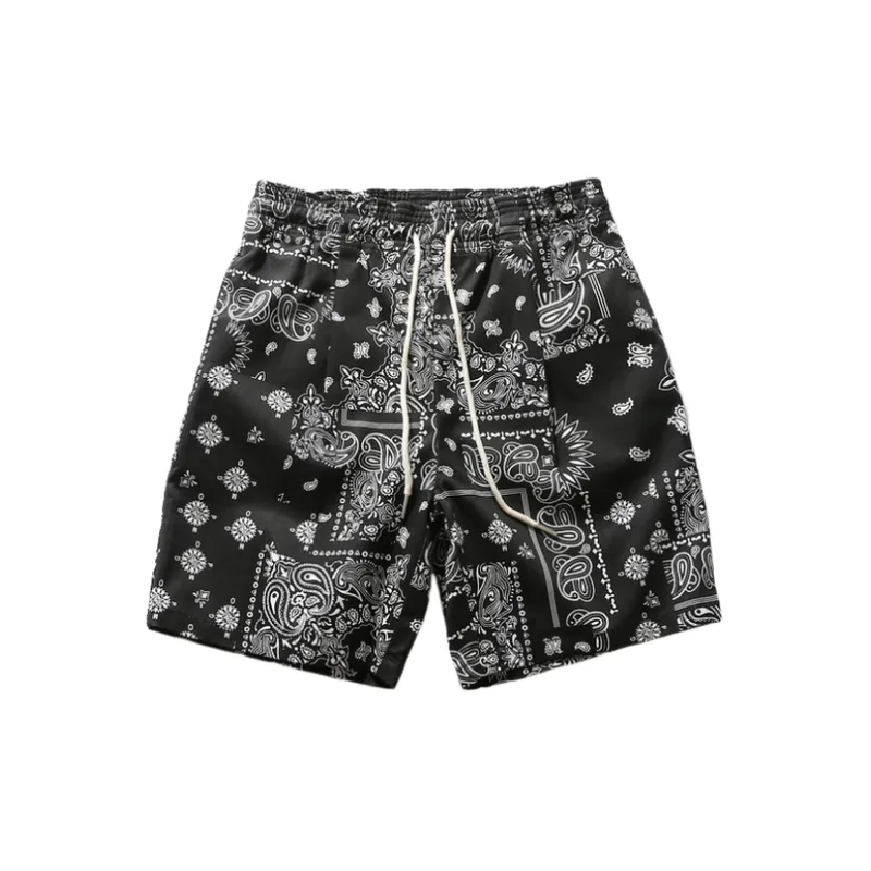 Cashew Flower Retro Hip Hop Sports Pants-0