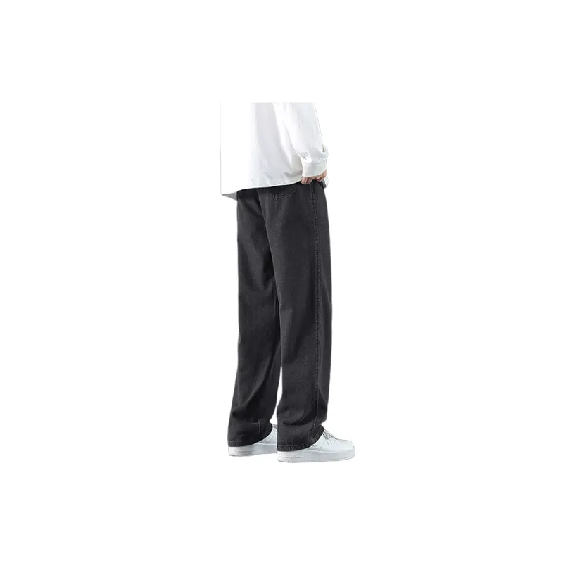Fashion Loose Cotton Blended Fabric Cargo Pants-1