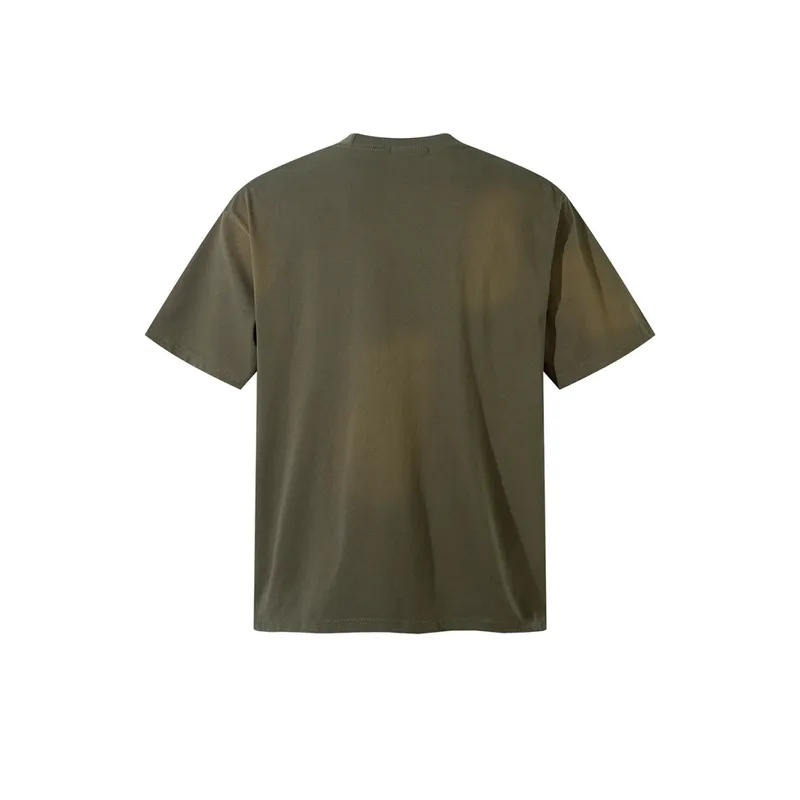 Letter Printed Cotton T Shirt-5