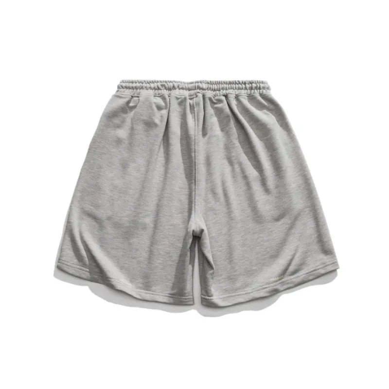 Loose Letter Print Beach Shorts-5