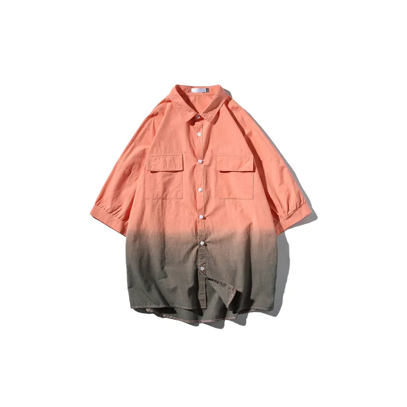 Loose Gradient Color Workwear Jacket-6