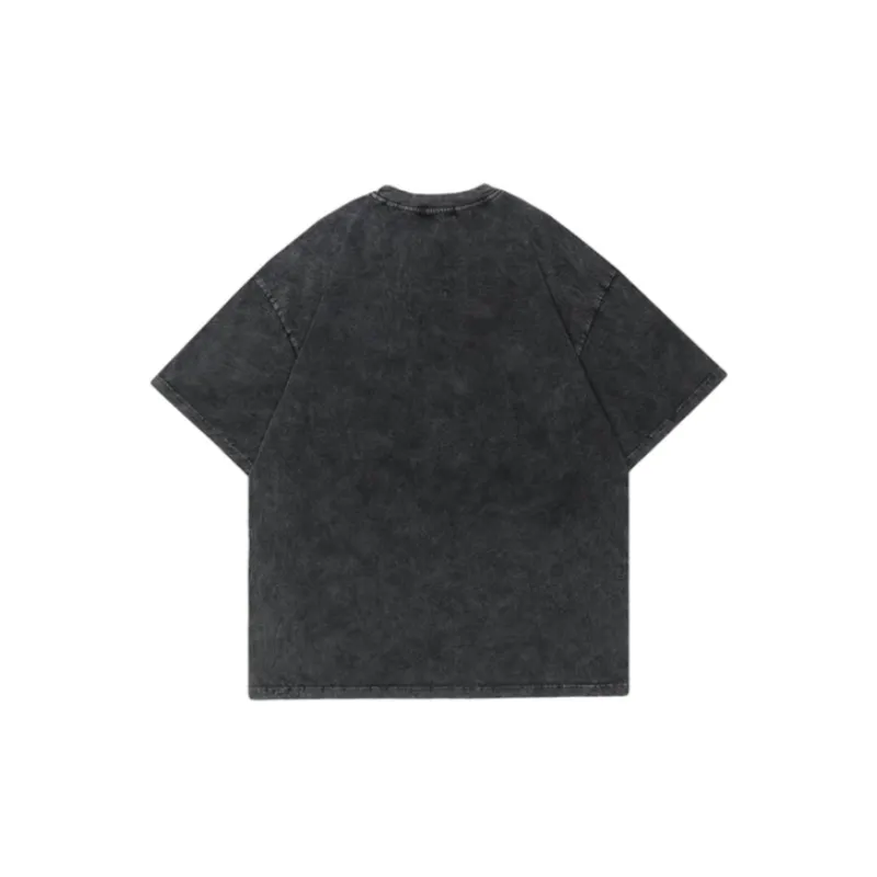 Pure Cotton Washed Loose T shirt-1