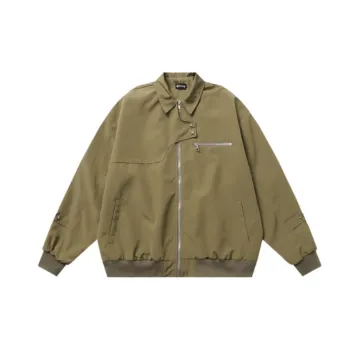 Zipper Flight Suit Jacket