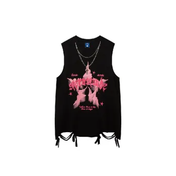 Retro Ripped Cotton Vest