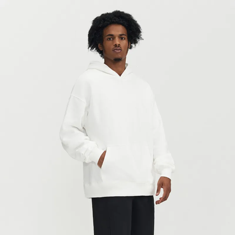 Plain Loose Cotton Hoodie-13
