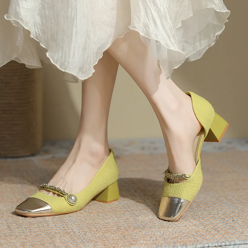 Retro Rhinestone High Heels-1