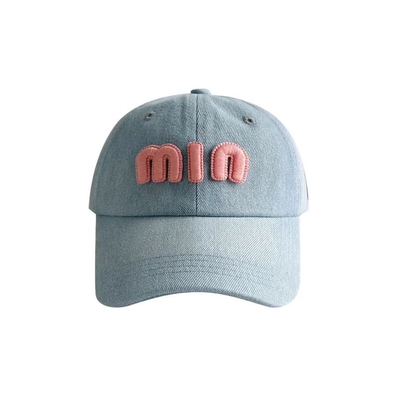 Retro Denim Peaked Cap-1