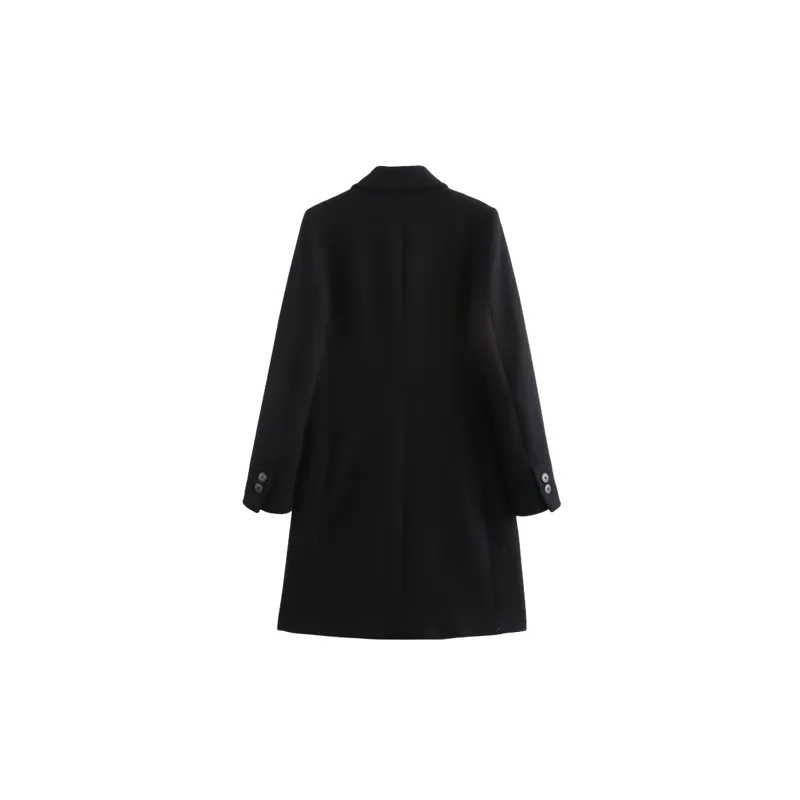 Fashionable Loose Polyester Coat Women-1