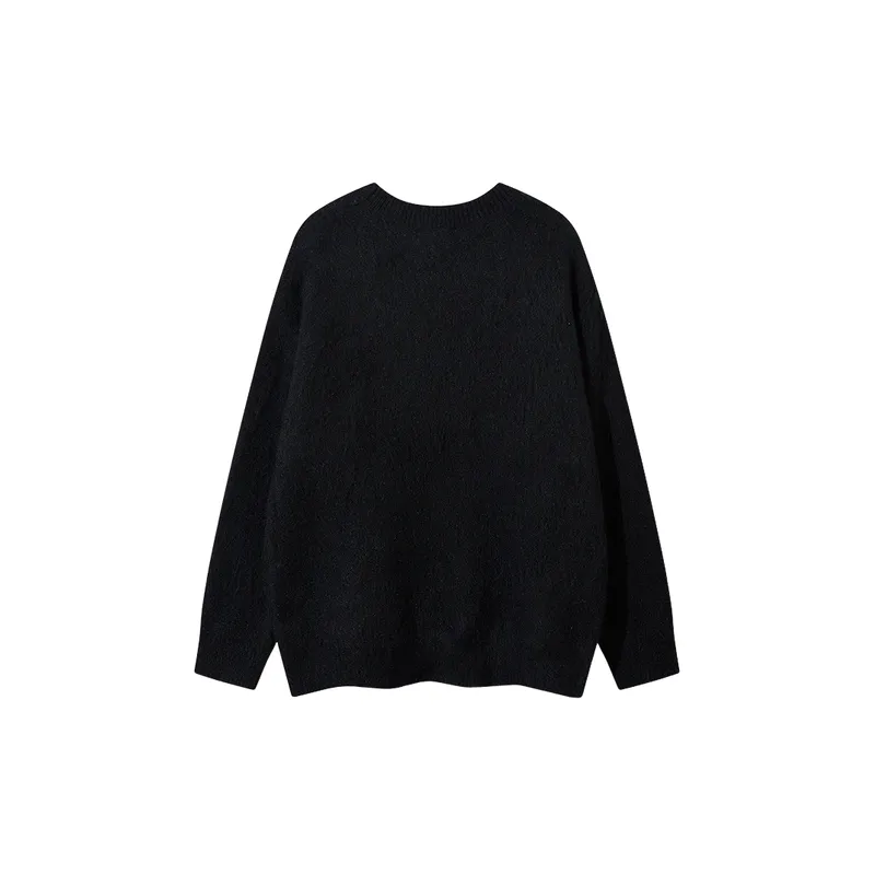 Casual Retro Cotton Blended Fabric Sweater-1