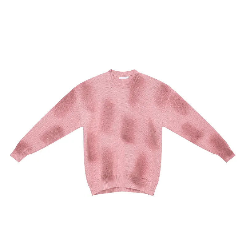 Earth Style Niche Design Crewneck Turtleneck Casual Sweater-0