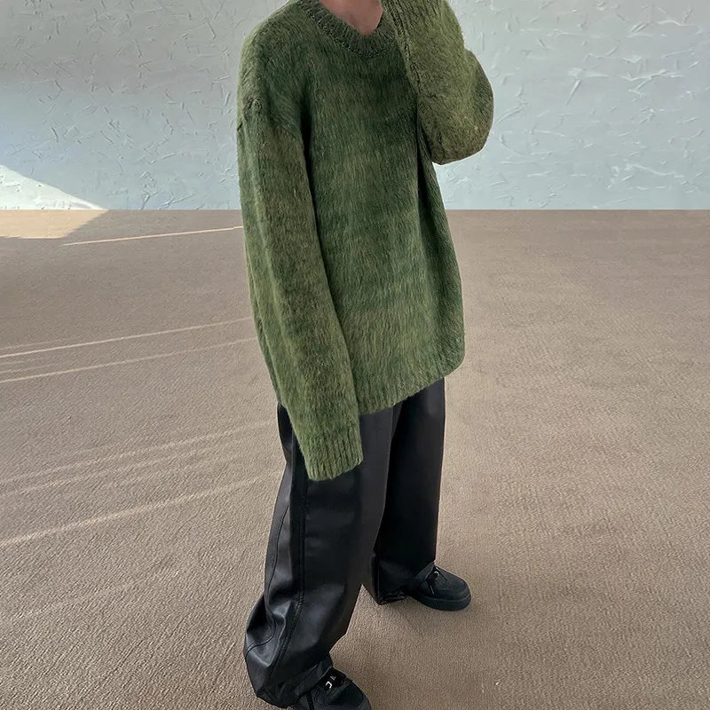 Loose Casual Acrylic Fibres Sweater-6