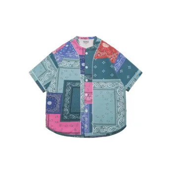 Hip Hop Cashew Flower Baseball Jacket