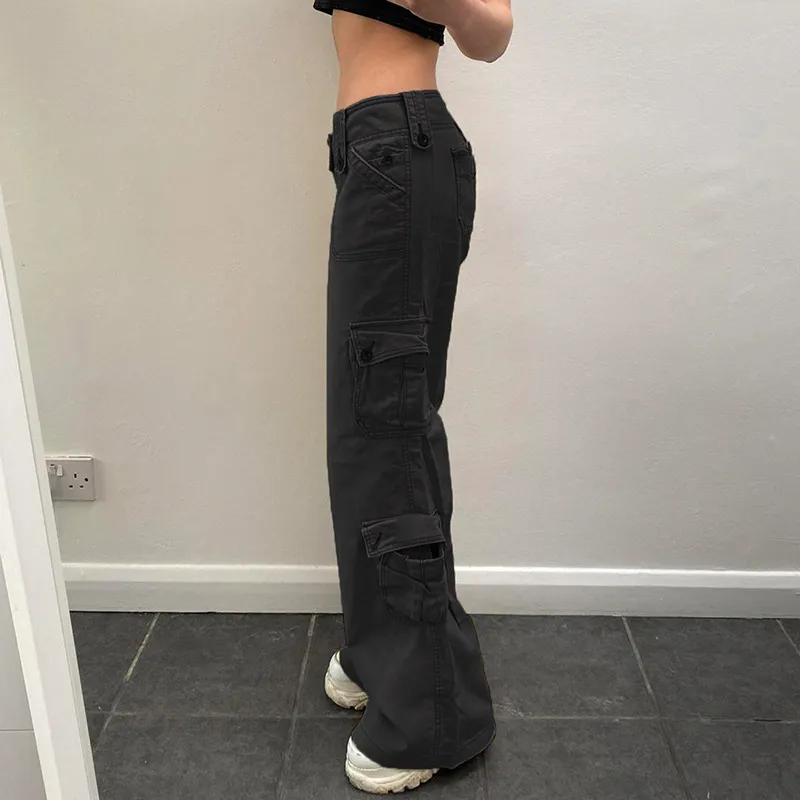 Fashionable Simple Cargo Pants-2