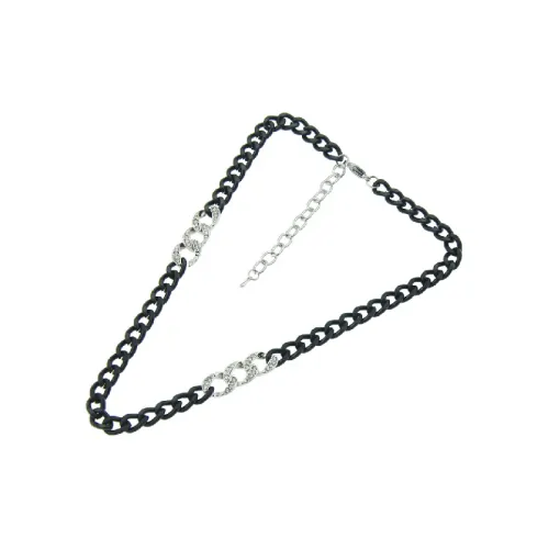 Two Color Splicing Cuban Necklace