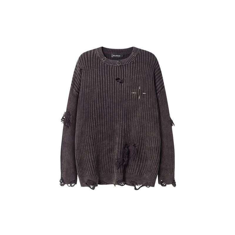Retro Distress Sweater-0