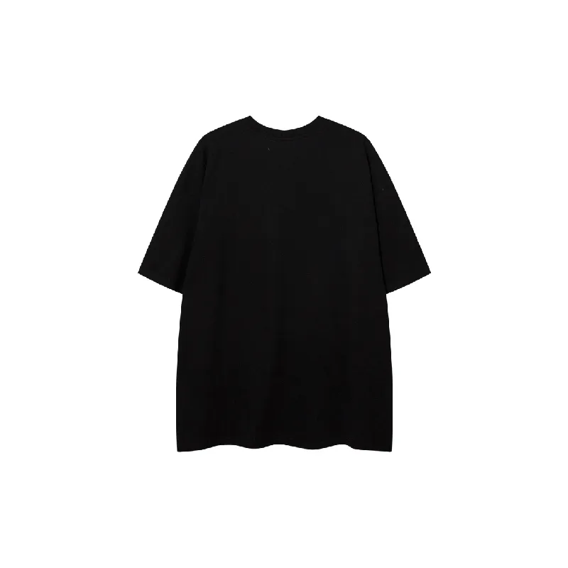 Retro Letter 100% Cotton T Shirt-7