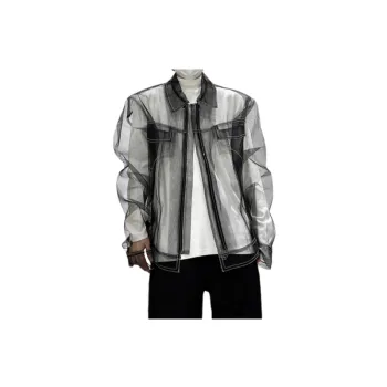 Summer New Youth Fashionable Thin Mesh Jacket Mesh Sun Protection Clothing Fashionable Brand Sun Protection Clothing Jacket