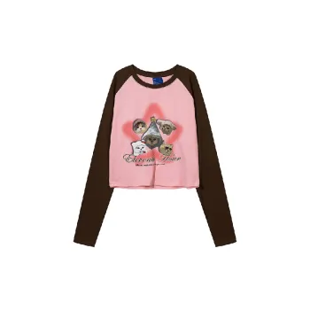 Cute Anima Cotton T Shirt Women