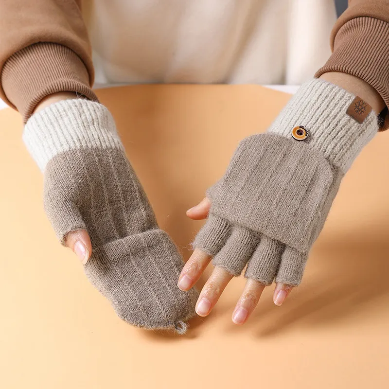 Basics Simple Knit Gloves-5