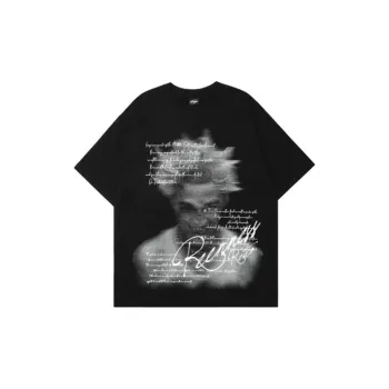 Original Street Logo Character Signature Casual Loose Short sleeved T shirt