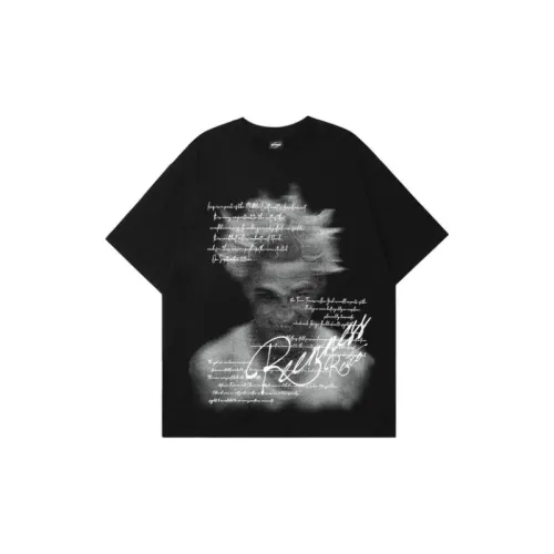 Original Street Logo Character Signature Casual Loose Short sleeved T shirt