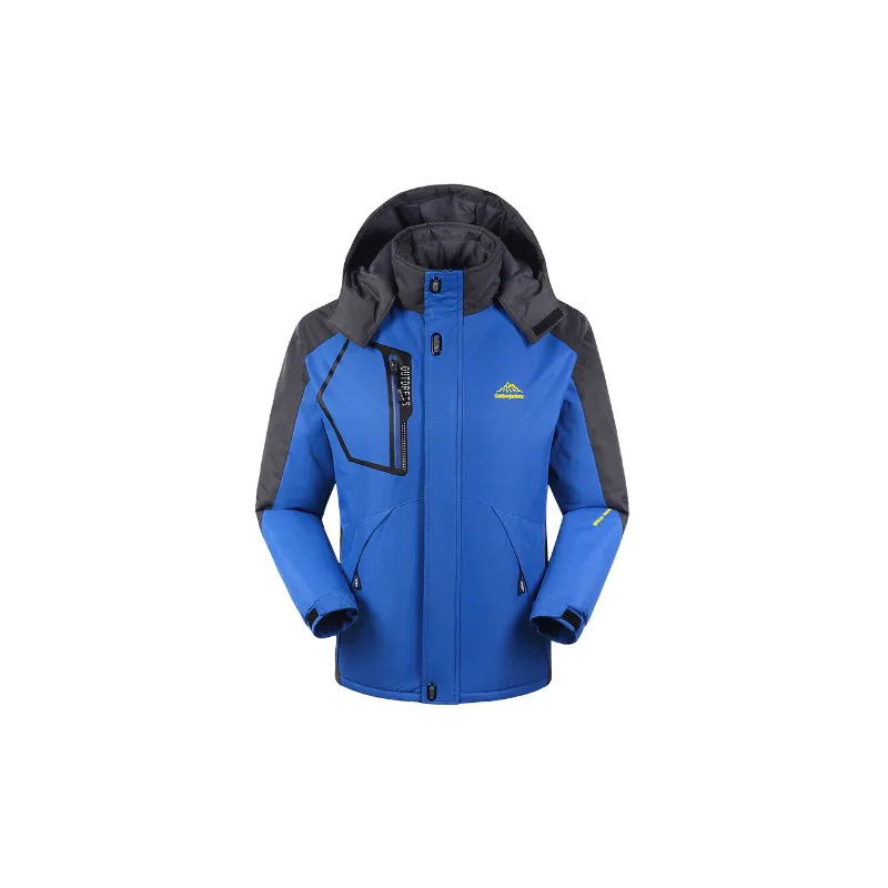 Outdoor Loose Blended Synthetic Fabrics Quilted Jacket-3