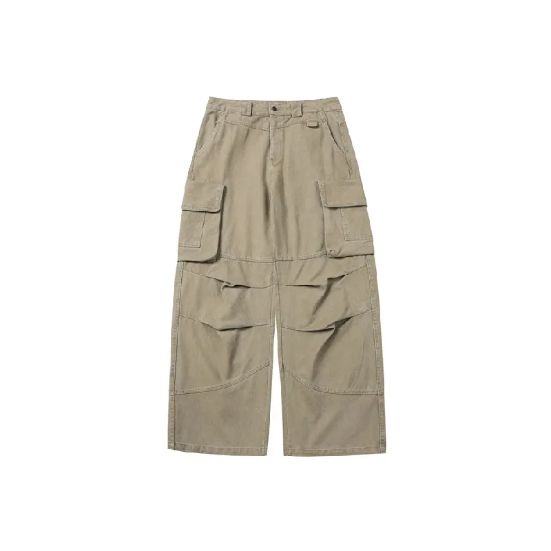 Funky Loose Cotton Cargo Pants-3