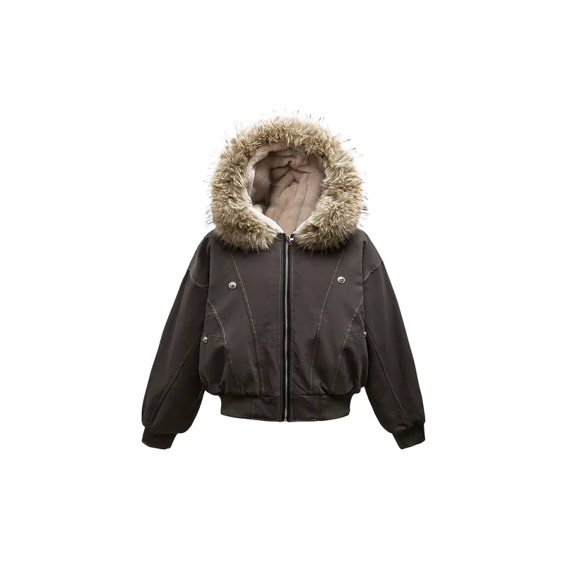 Loose Warming Quilted Jacket-0