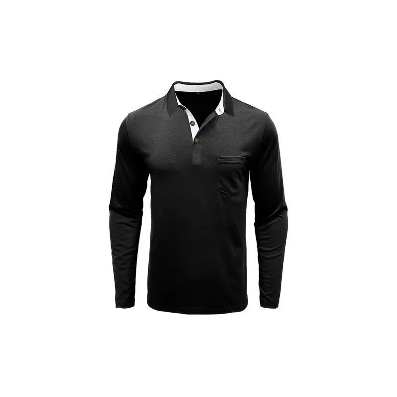 Simple Fashionable Cotton Blended Fabric Polo-5