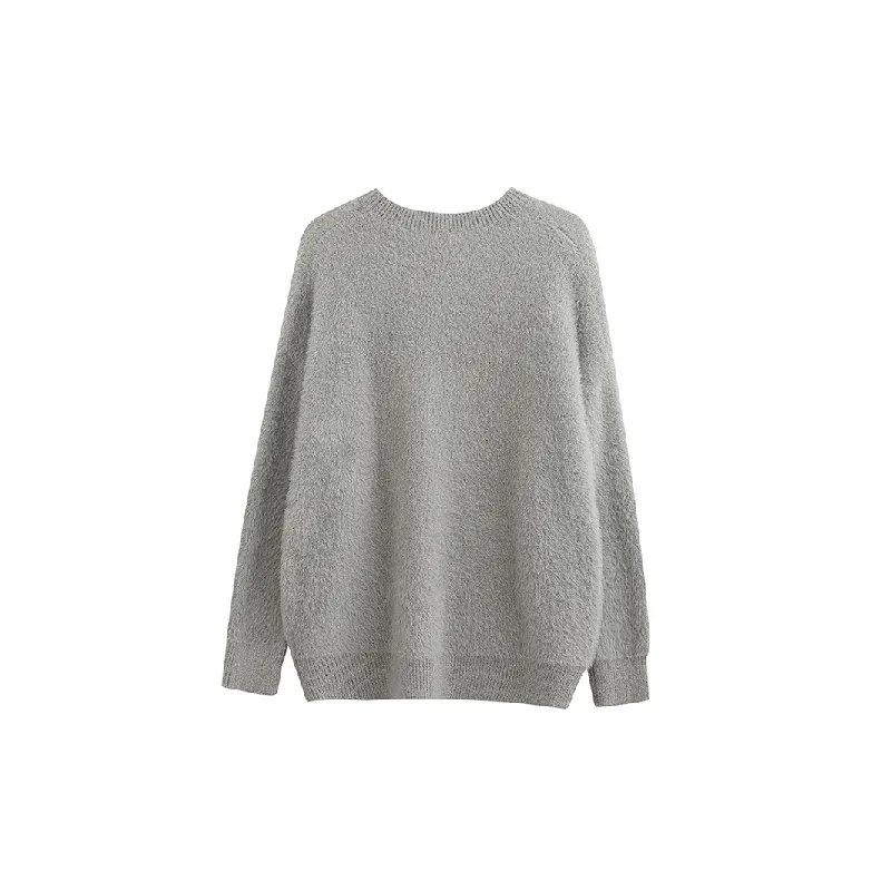 Cute Loose Polyester Sweater Unisex-1