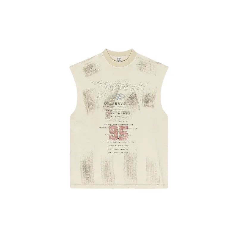Retro Street Cotton Vest-0