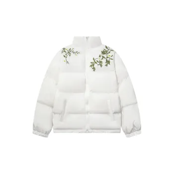 Fashionable Embroidery Polyester Quilted Jacket