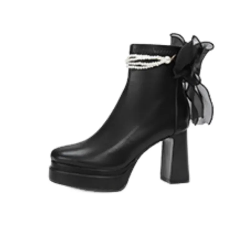 Fashionable Bow High Heels