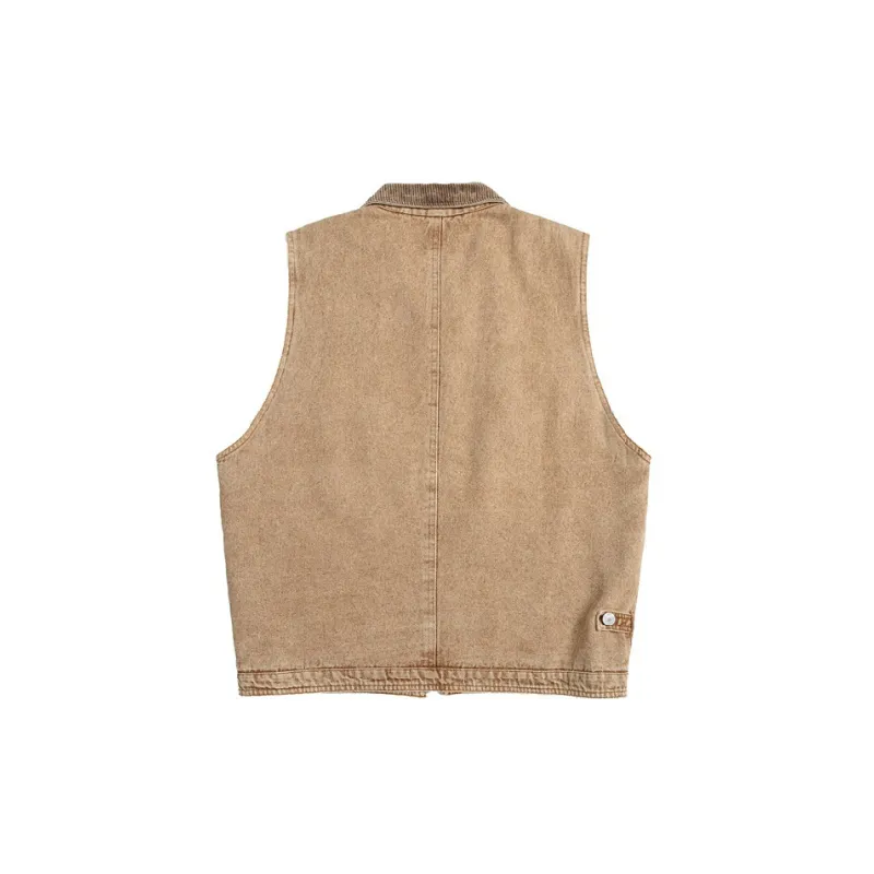 Retro Trendy Denim Vest-3
