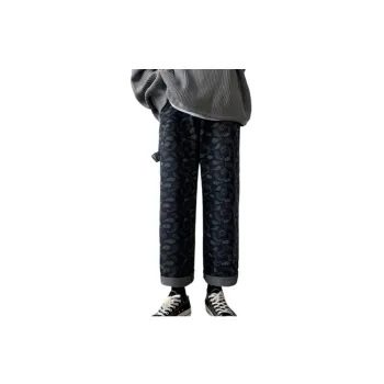 Loose Retro Cashew Flower Jeans