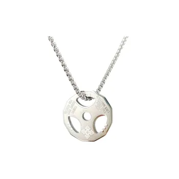 Dumbbell Stainless Steel Cross border Pearl Necklace