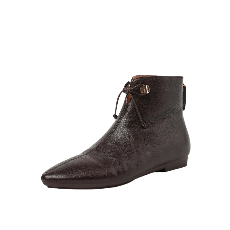 Bow Fashionable Ankle Boots-5