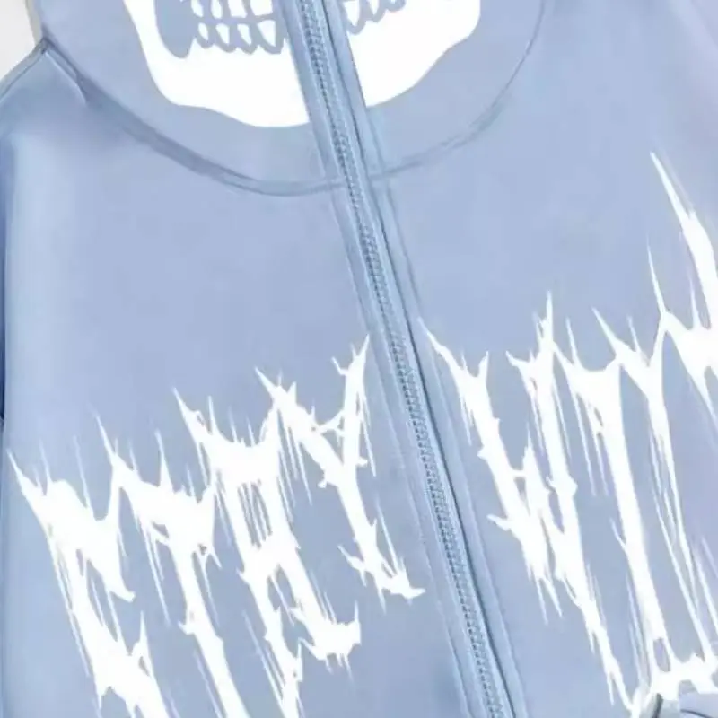 Fashionable Zipper Polyester Sweatshirt-3