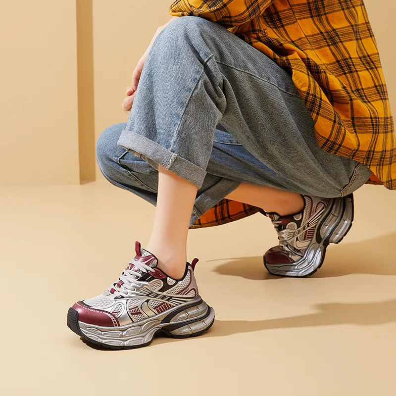 Fashionable Street Chunky Sneakers-1