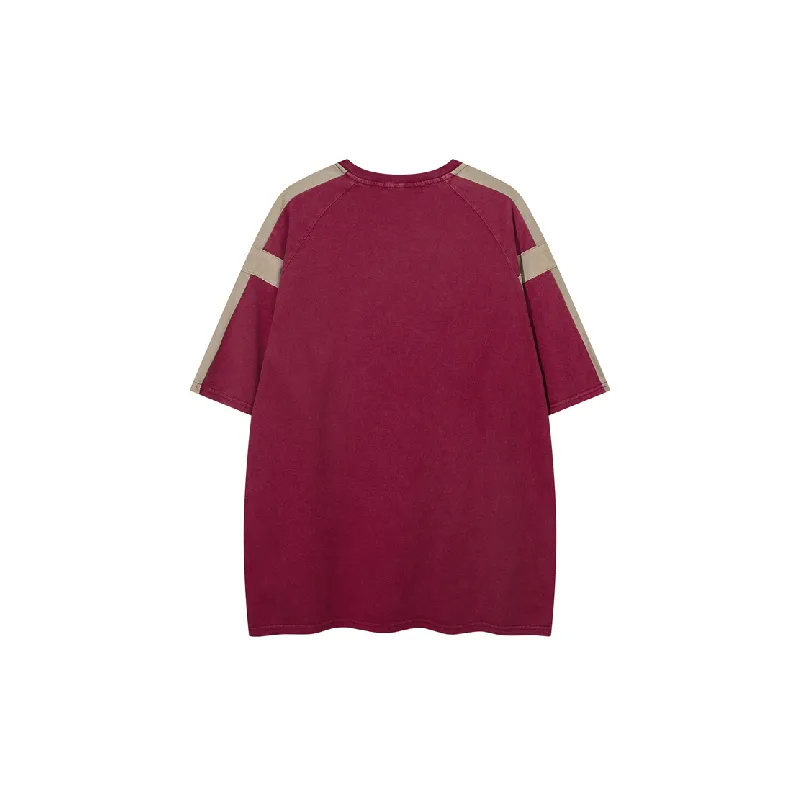 Fashion Contrast Color 100% Cotton T Shirt Unisex-5