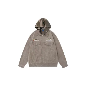 Fresh Loose Hooded Embroidered Jacket