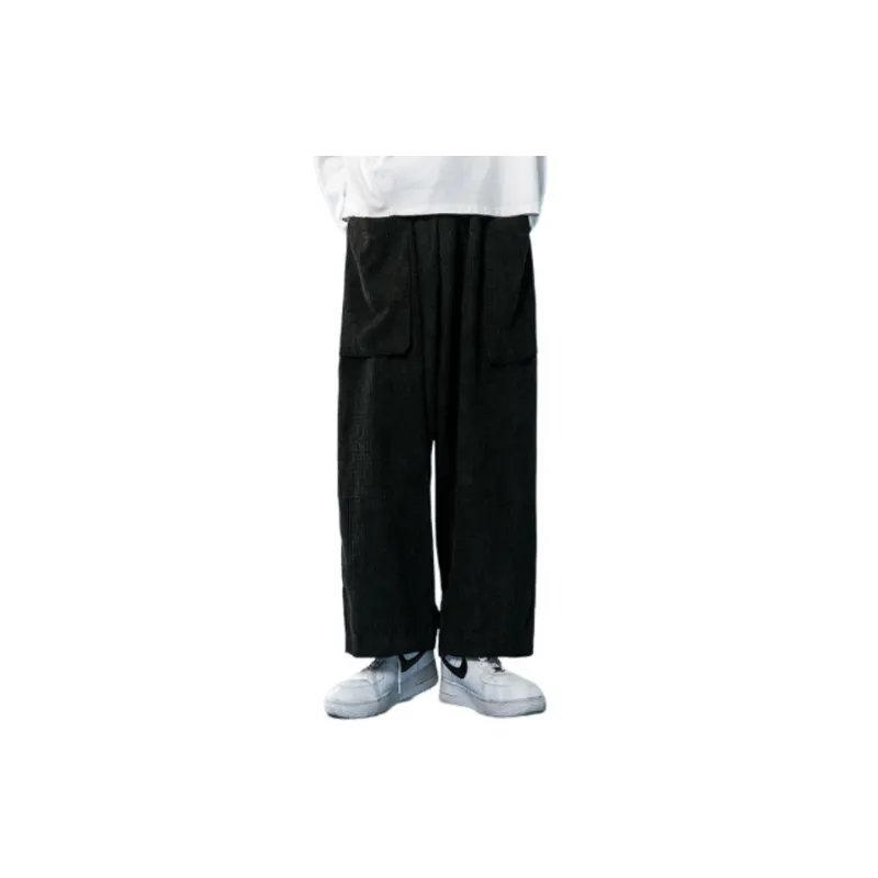 Street Loose Corduroy Baggy Casual Pants-4